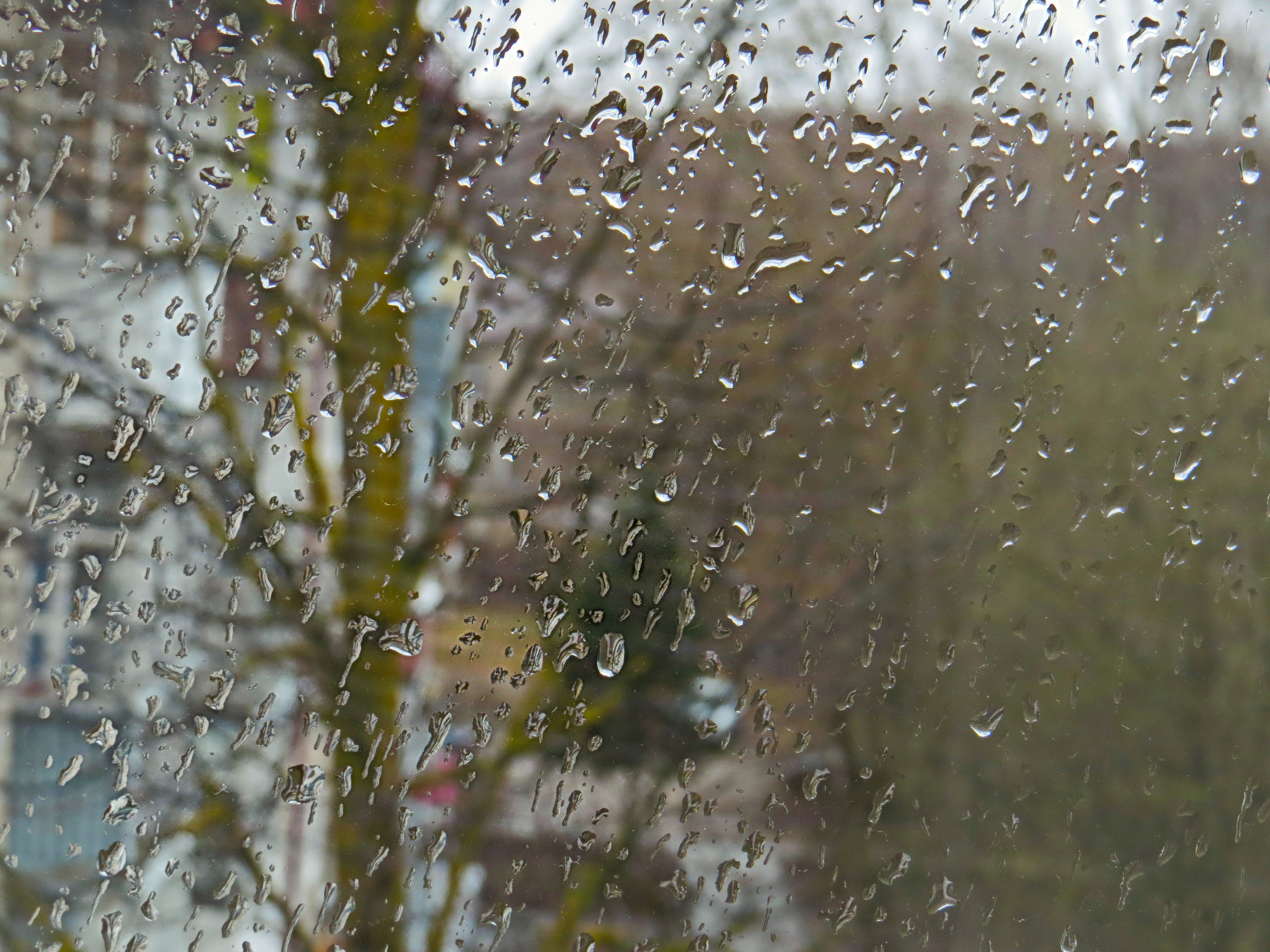 Фото с дождем за окном