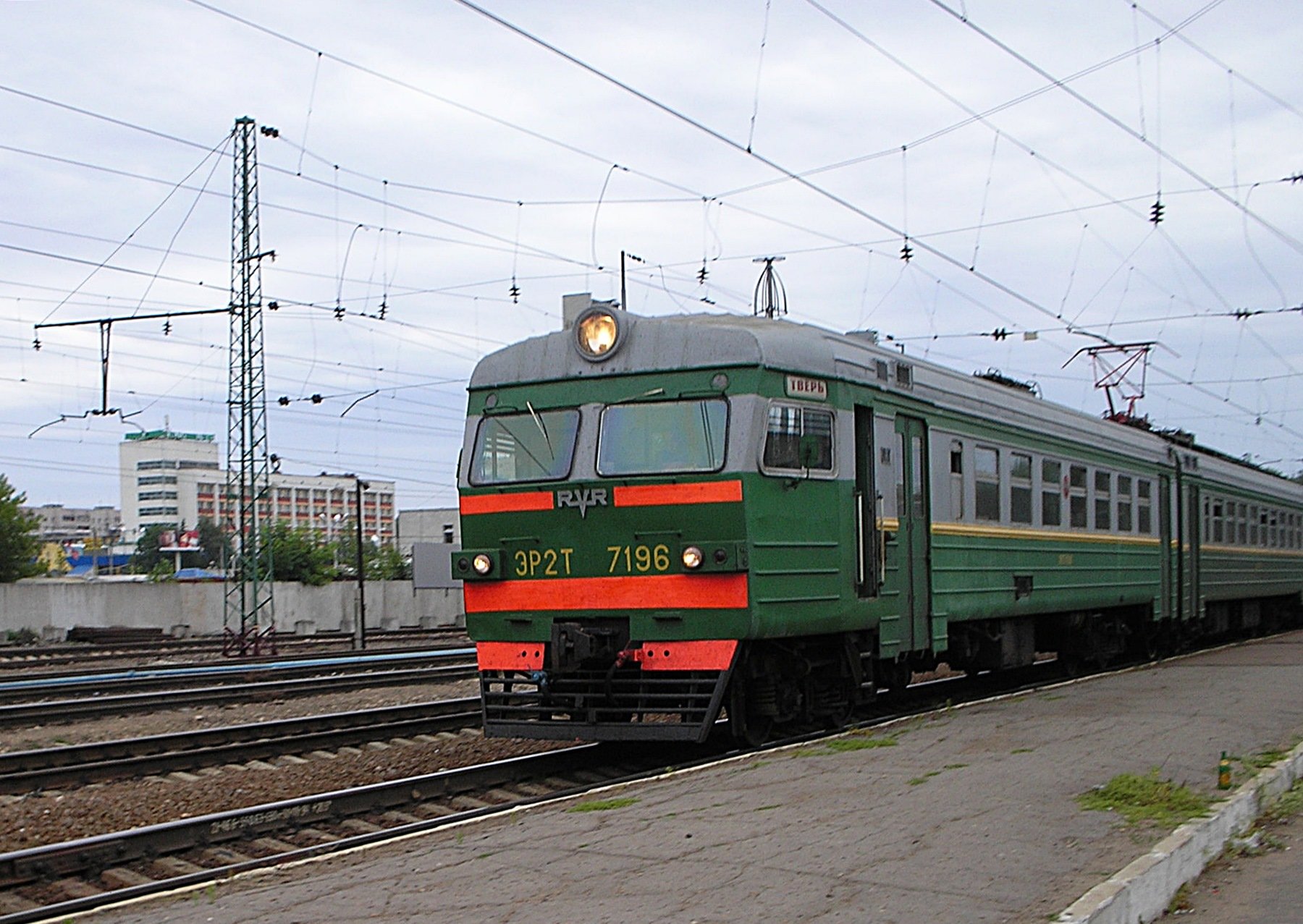 Тверь 2 п. Электричка 7196. Поезд 7196. Ст Тверь