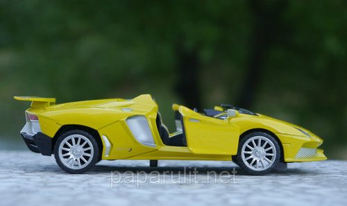 Машинка металлическая WB 1:32 Lamborghini кабриолет со звуком и светом Машинка металлическая WB 1:32 Lamborghini кабриолет со звуком и светом