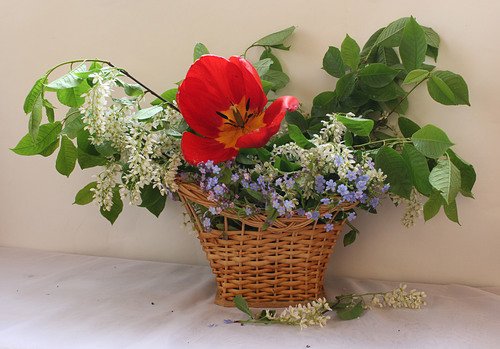корзиночка с цветами