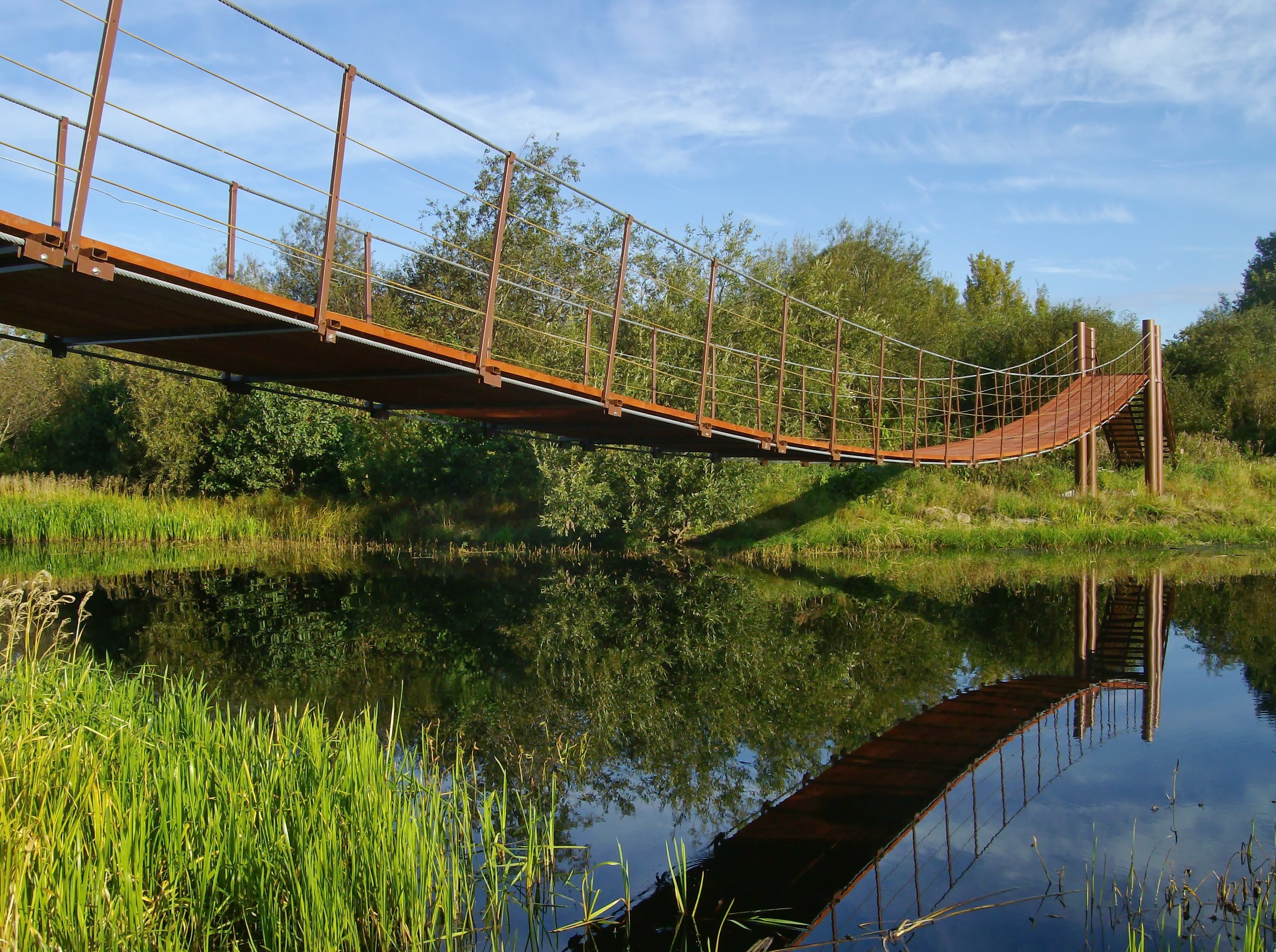 подвесной мост в правдинске калининградская область