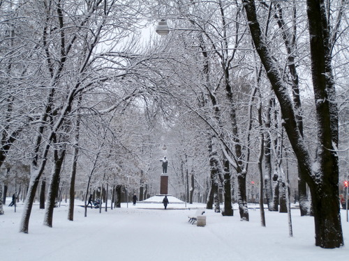 Софийский бульвар в начале зимы...