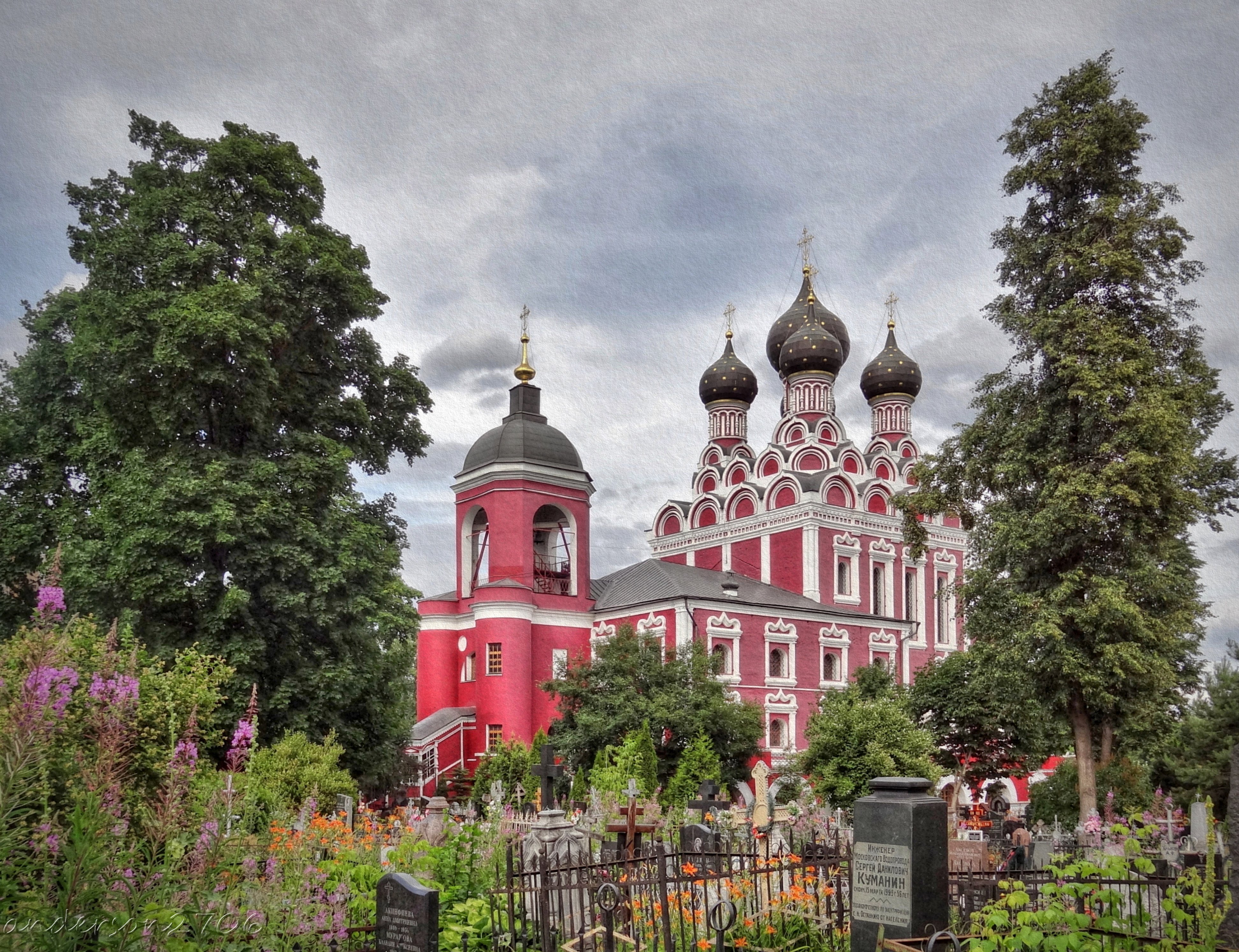 Тихвинский храм в Алексеевском 1888