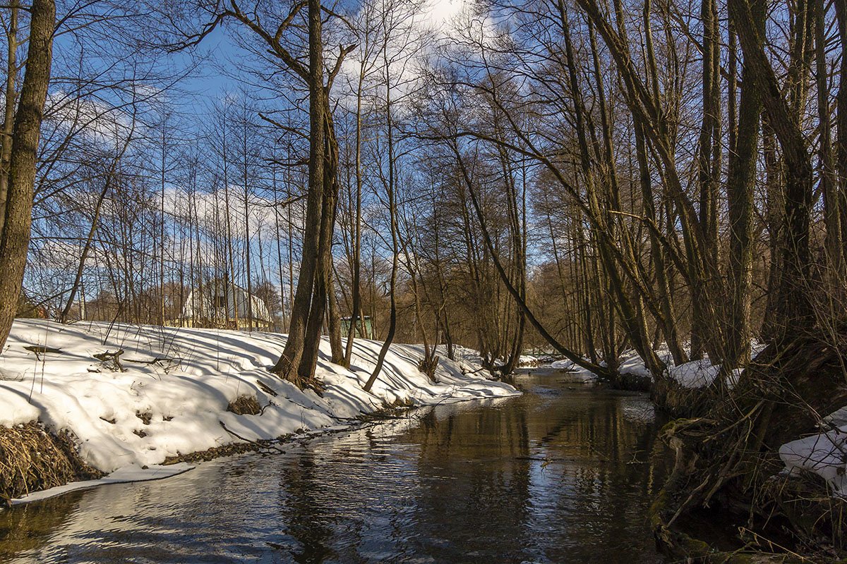 Весенняя река картинки