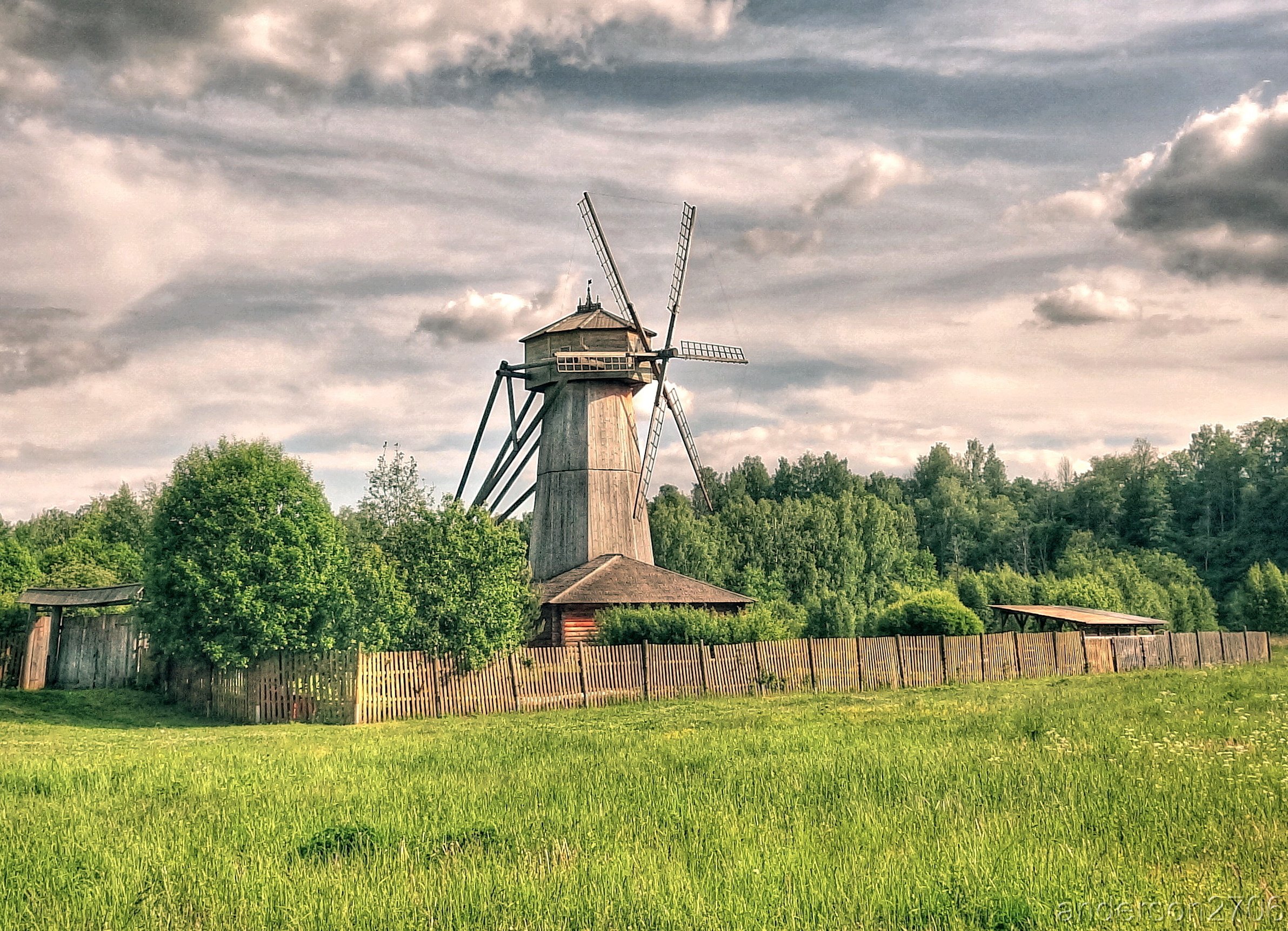 Мельница в старину картинки