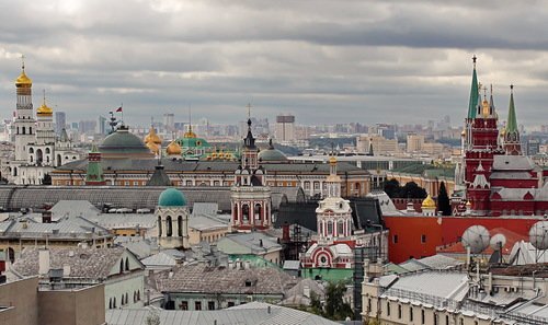 вид на Москву со смотровой площадки
