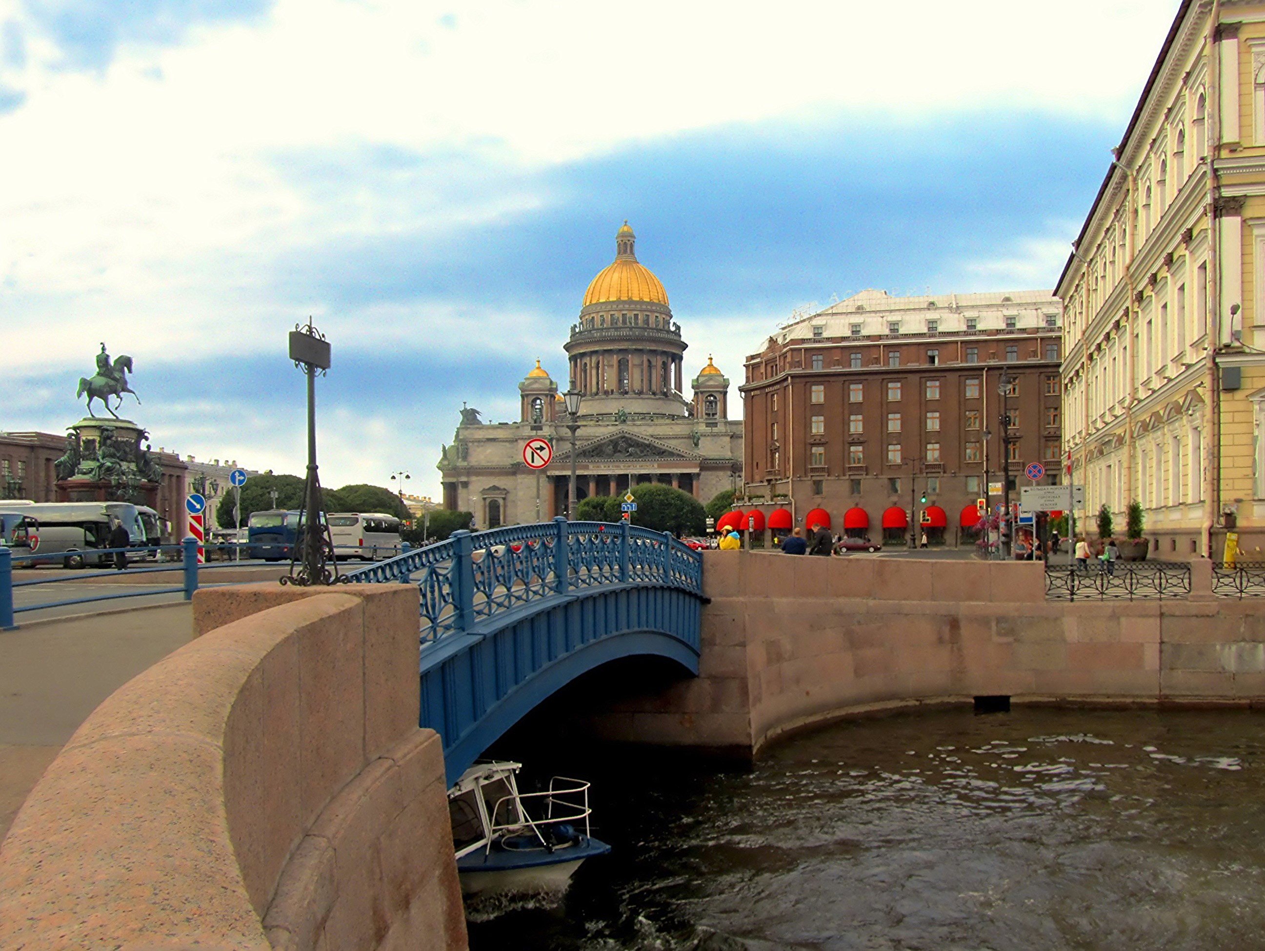 Исаакиевская площадь синий мост