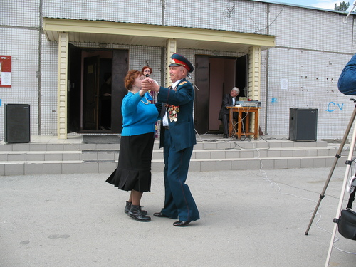 На празднике в честь Дня Победы!