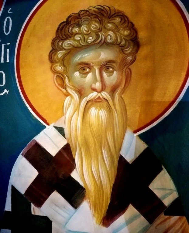Священномученик Власий, Епископ Севастийский. Современная церковная роспись. Священномученик Власий, Епископ Севастийский. Современная церковная роспись.