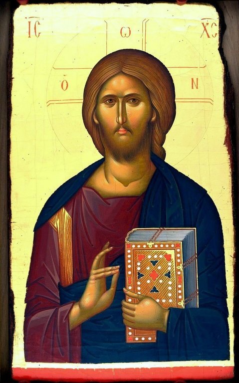 Христос Пантократор. Современная румынская икона. Христос Пантократор. Современная румынская икона.