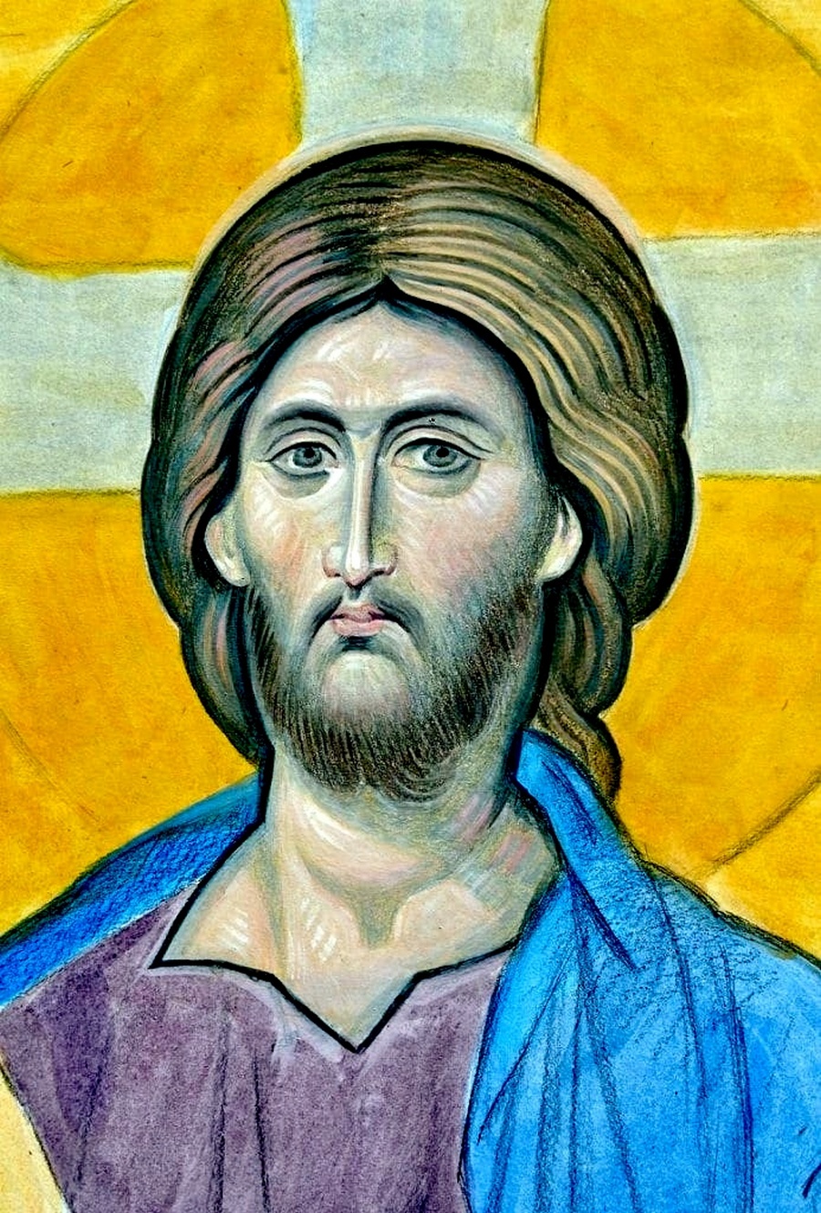 спаситель веры. икона иисуса христа православная каноническая. спаситель веры. иконописец зинон теодор. икона господа бога иисуса христа.