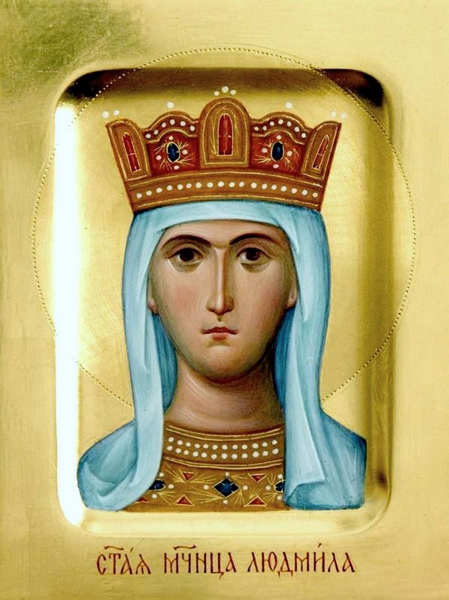 Икона Людмила чешская княгиня мученица