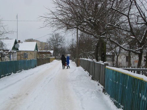 Зима на переулке