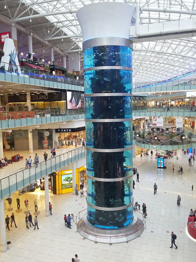 самый большой аквариум в москве в торговом центре