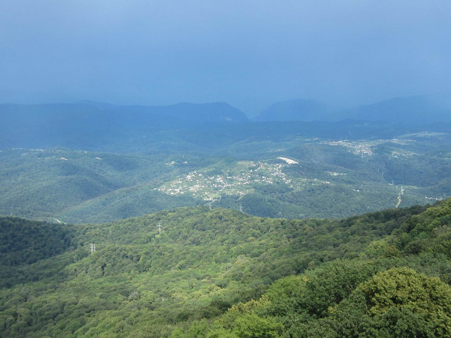 Вид с горы Ахун