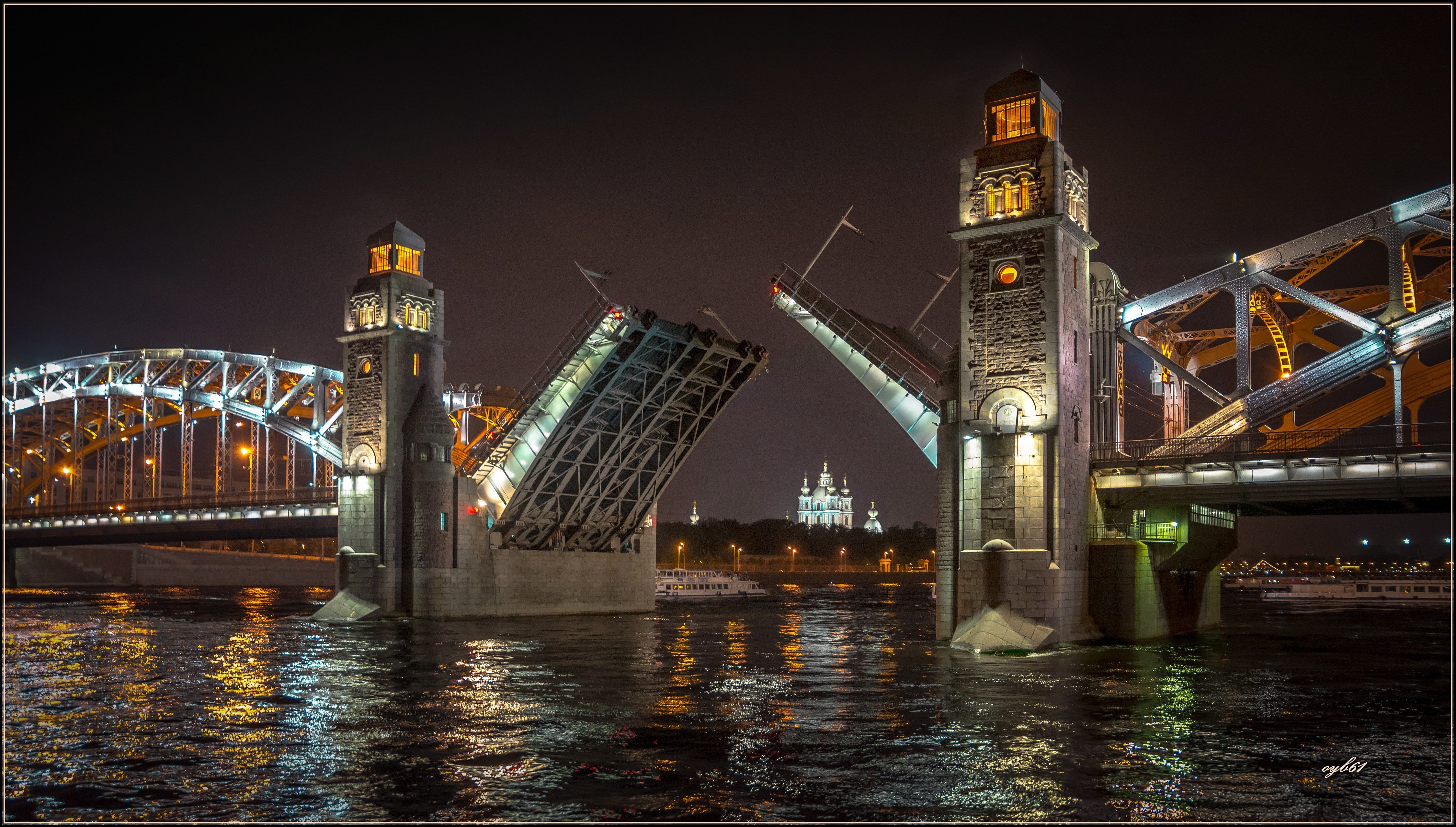 большой охтинский мост в санкт петербурге