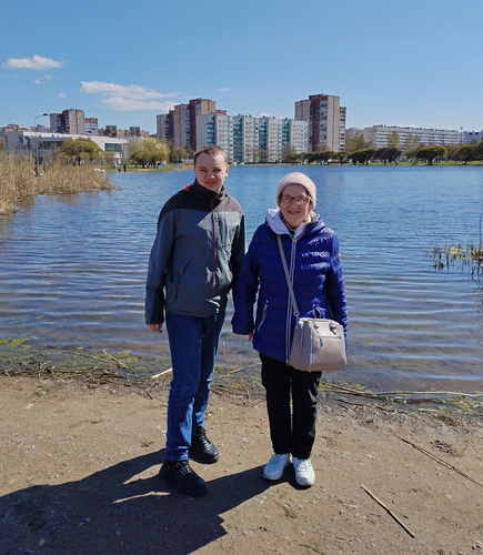с внуком