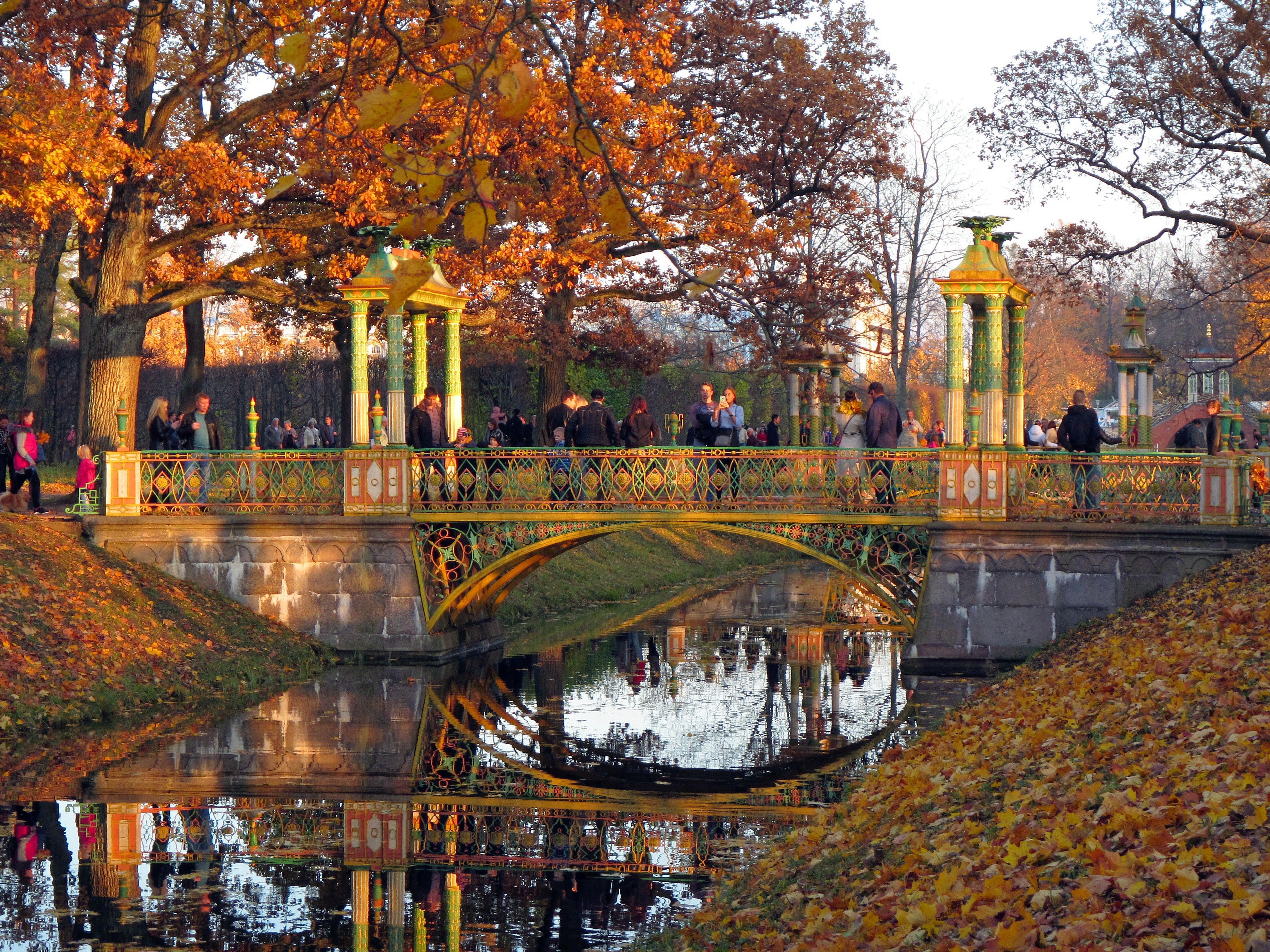 Золотая осень в Пушкине Александровский парк