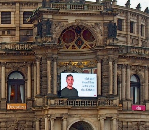 Дрезден. Балкон в здании Оперы.