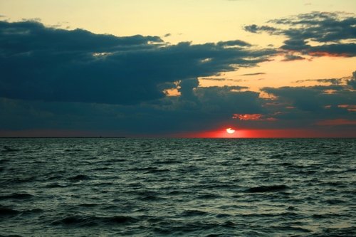 Закат на Черном море