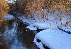 Река Яуза зимой