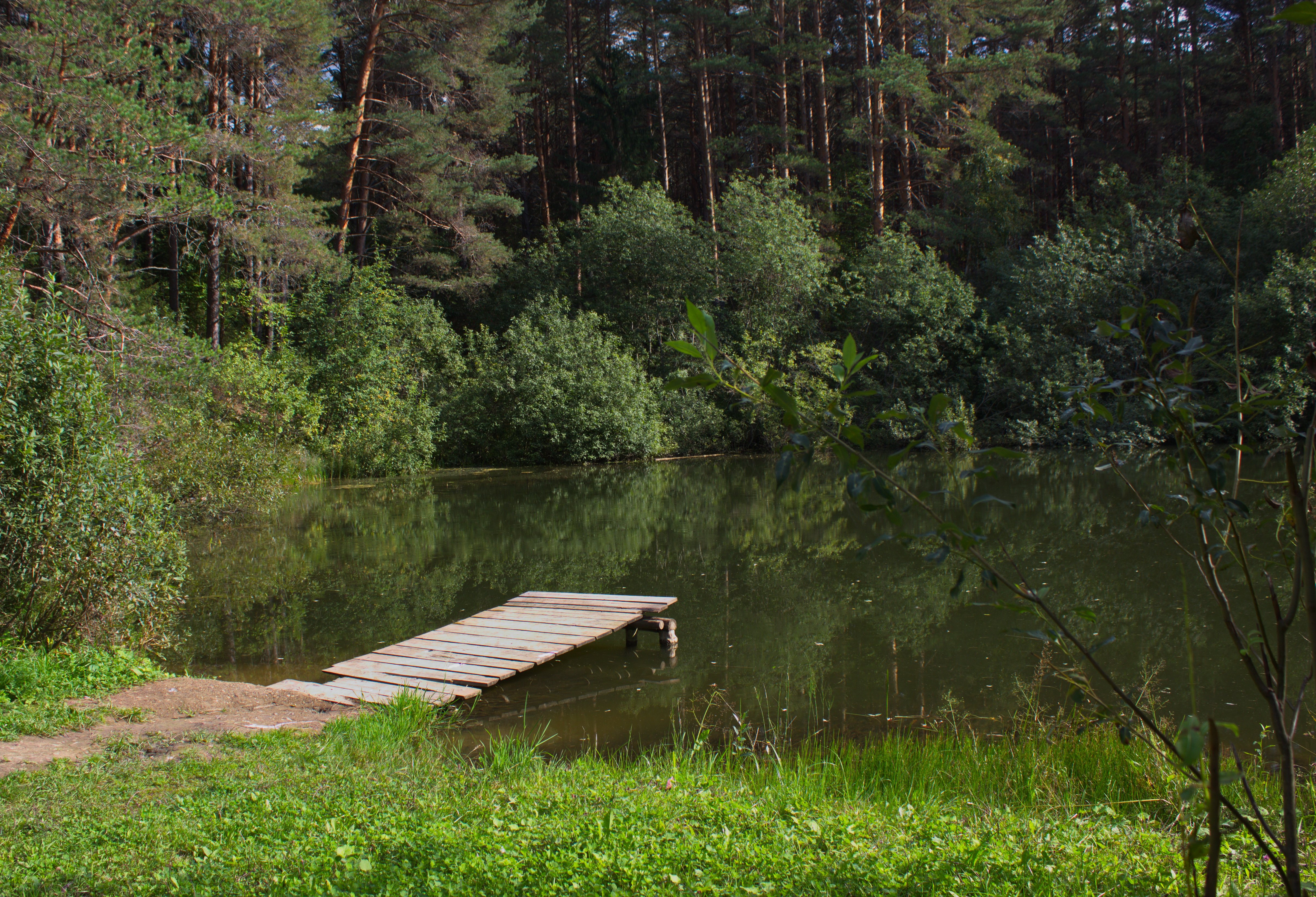 Озеро проточное Калининградская