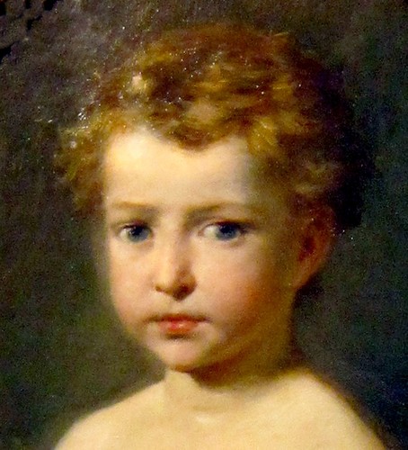 Неизвестный западноевропейский художник. Портрет девочки с цветами. Вторая половина XIX века.