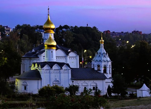 поздний вечер в Сергиевом посаде