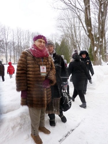 С.С.Дружинина. На параде в честь освобождения В.Новгорода