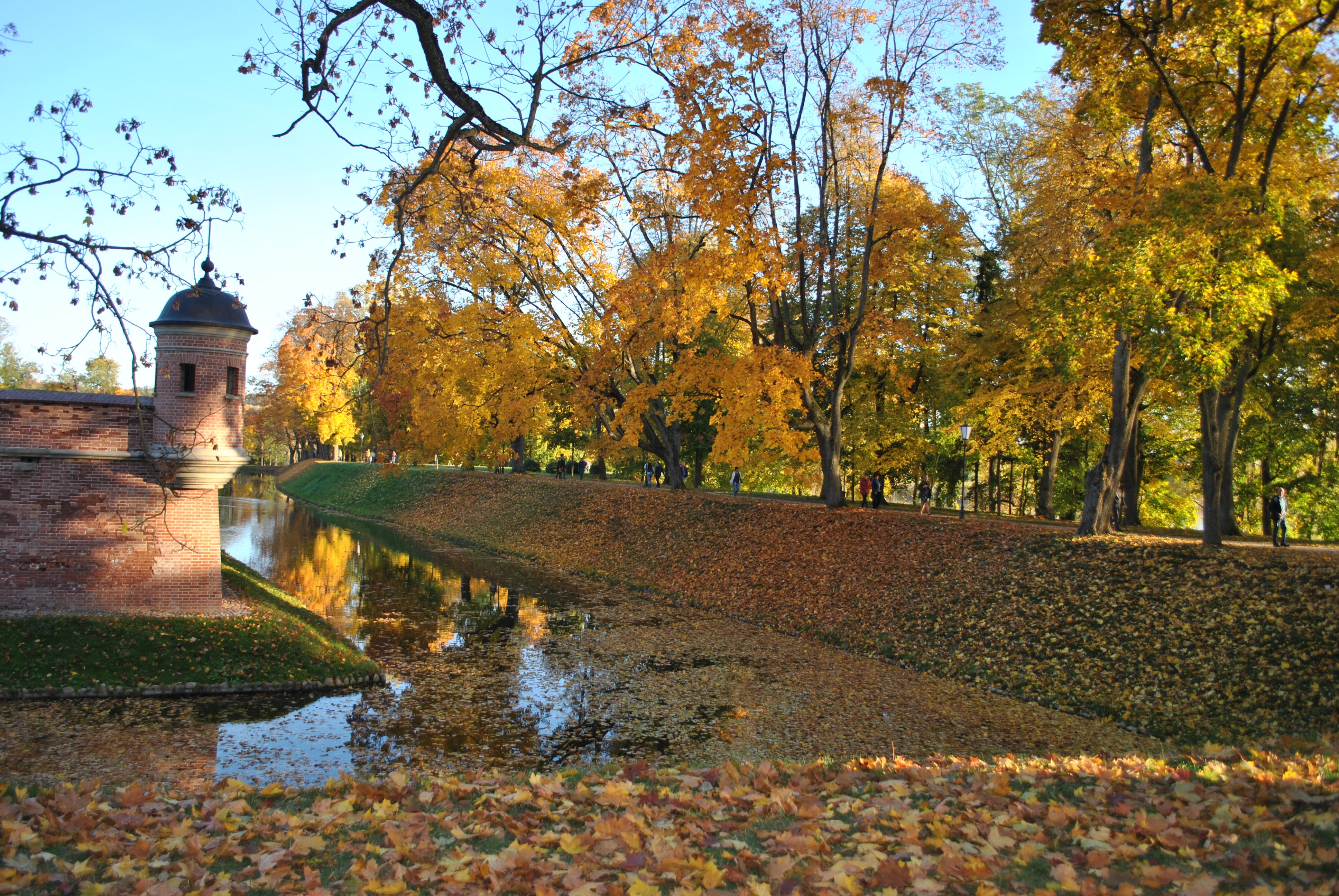 Несвижский замок осенью
