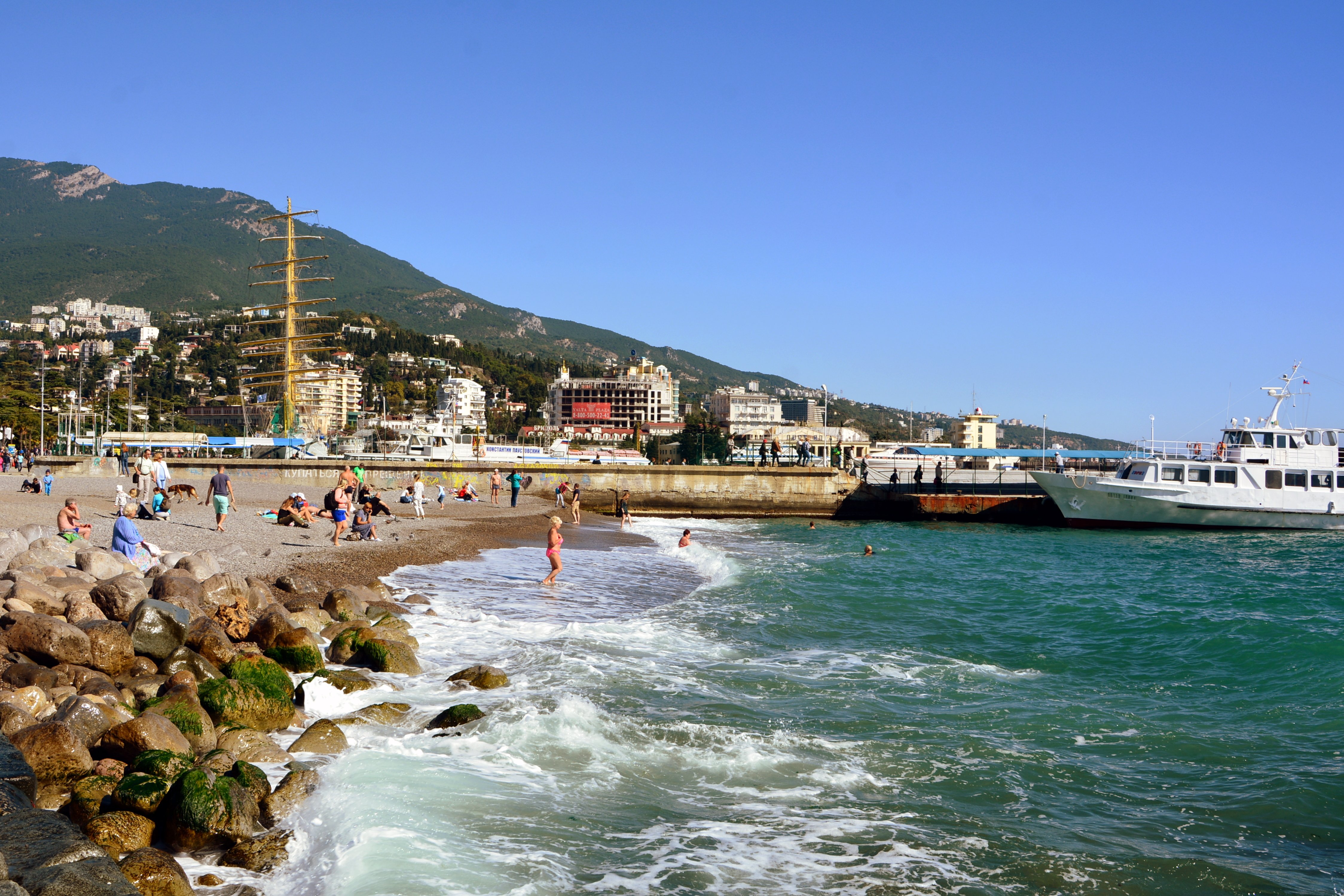 Крым ялта фото пляжей и набережной