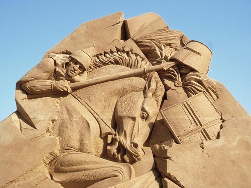 Конкурс песочных скульптур.Коломенское