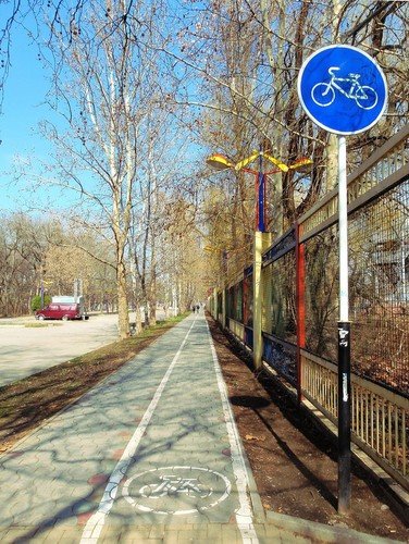 Велосипедная дорожка в Краснодаре
