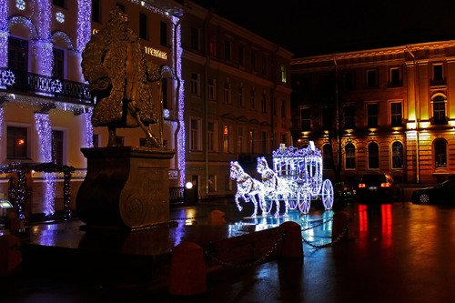 предновогодний Петербург