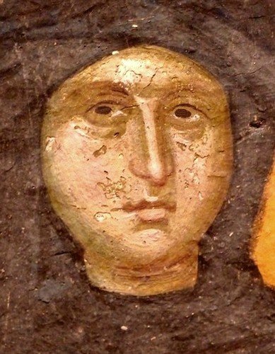 Святая Первомученица Равноапостольная Фекла. Фреска монастыря Грачаница, Косово, Сербия. Около 1320 года.