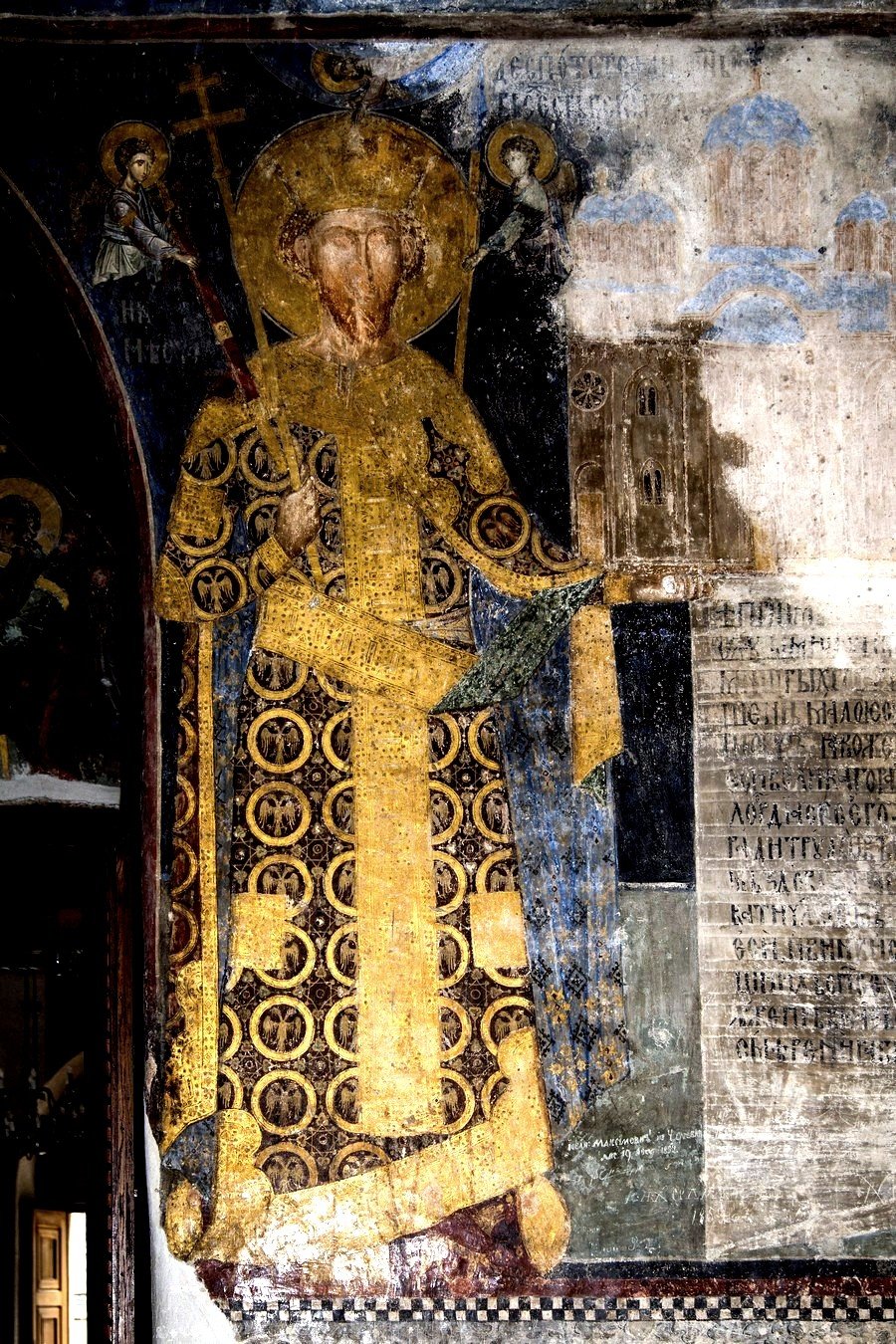 Св ин. Монастырь Манасия Сербия фрески. Монастырь Святого Стефана фрески.
