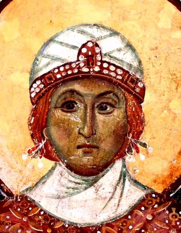Святая Великомученица Варвара. Фреска церкви Старая Митрополия в Верии, Греция. XIII век. Святая Великомученица Варвара. Фреска церкви Старая Митрополия в Верии, Греция. XIII век.