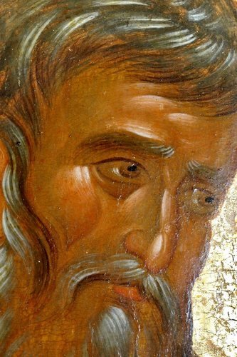 Святой Апостол и Евангелист Матфей. Икона. Византия, 1360-е годы. Сербский монастырь Хиландар на Афоне. Лик.