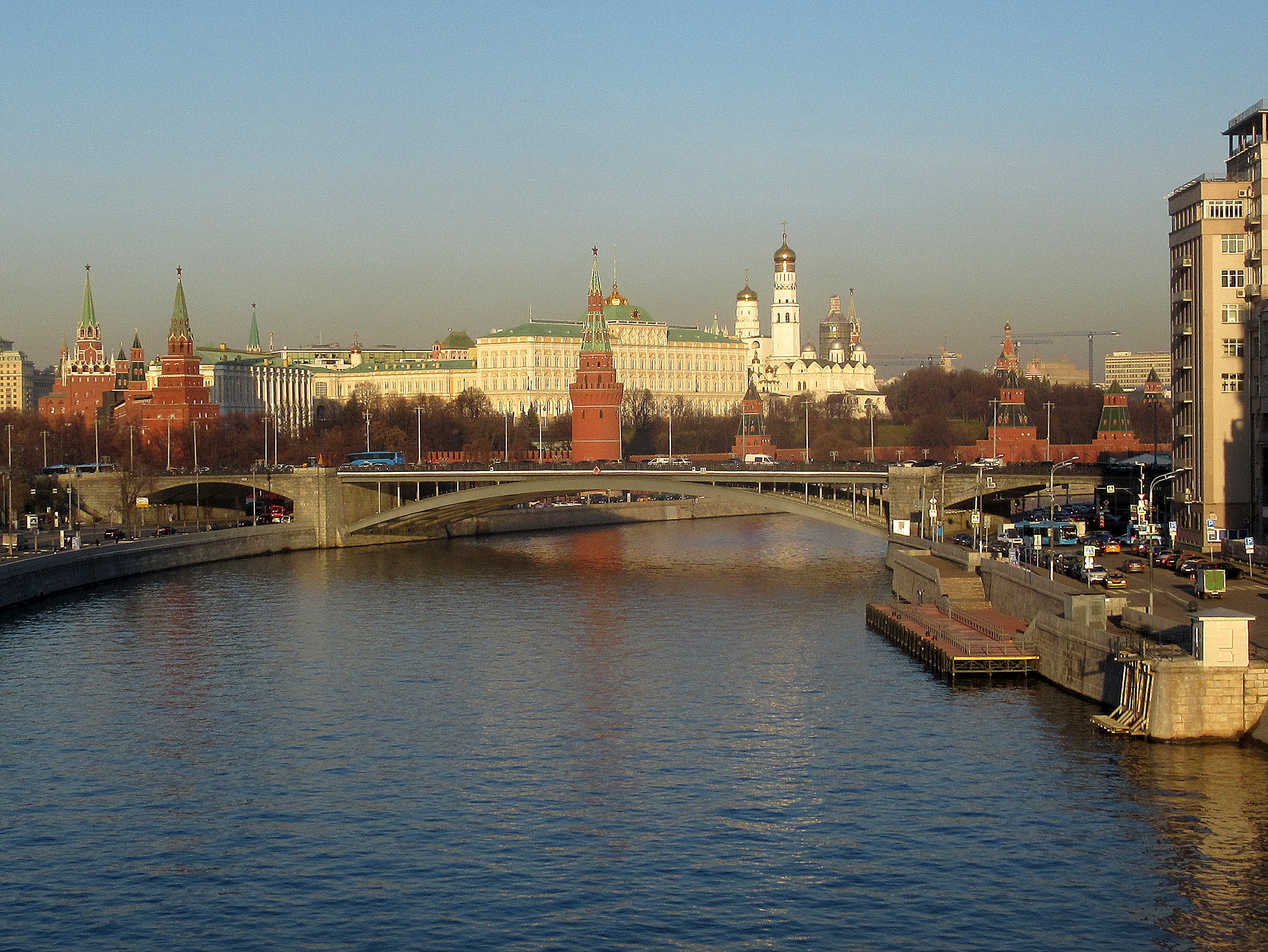 Кремль мост Москва река