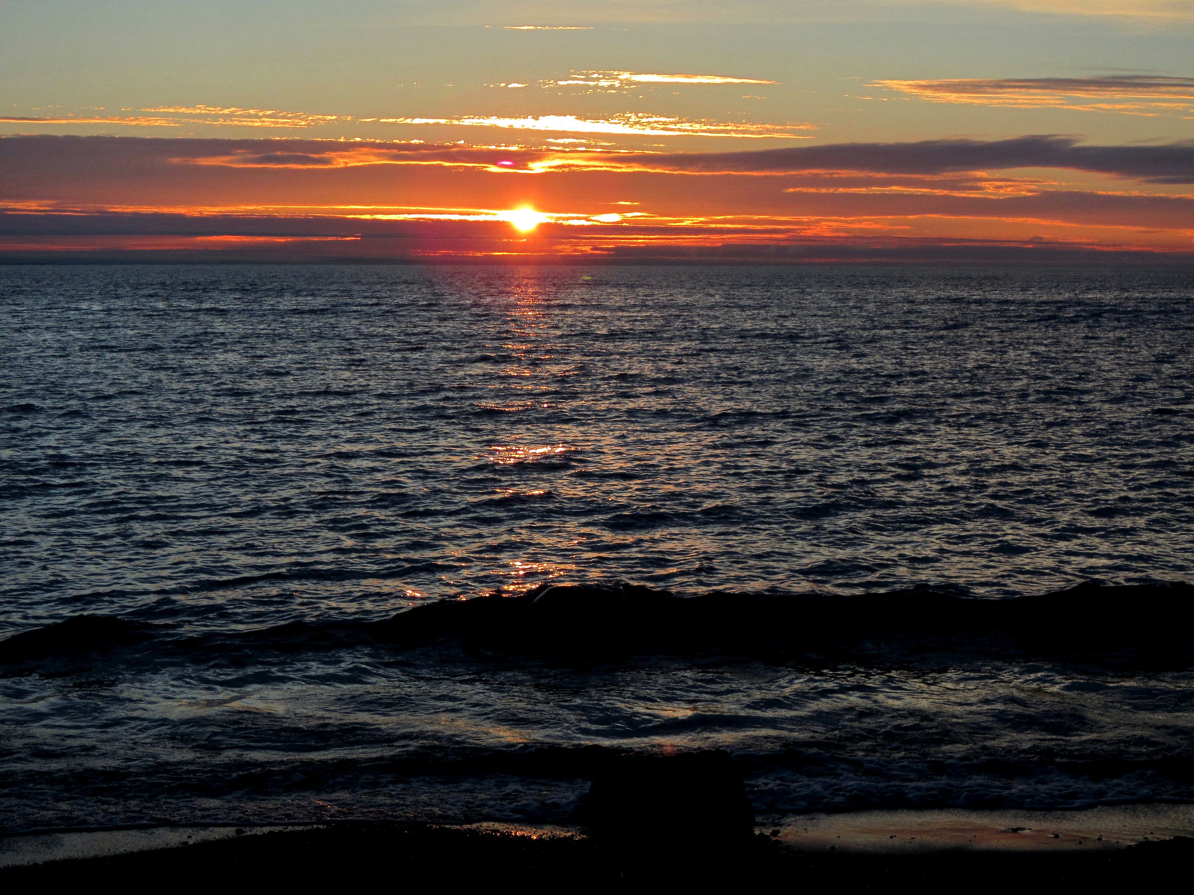 Закат солнца на финском заливе
