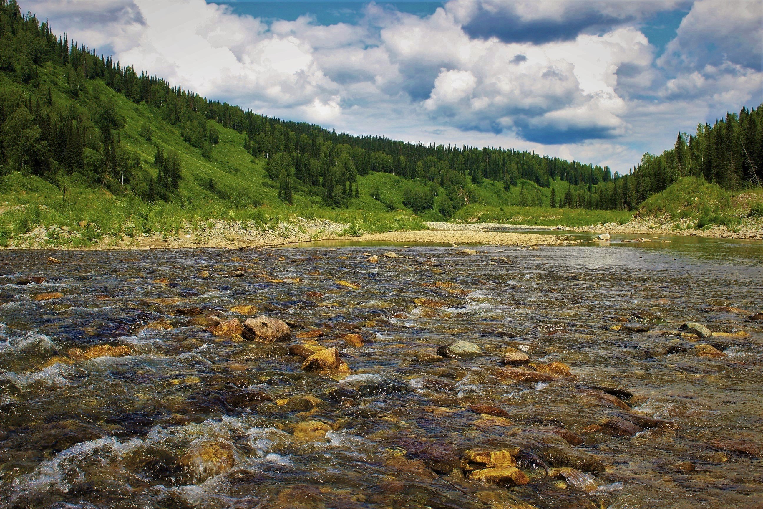 Перекат на реке фото