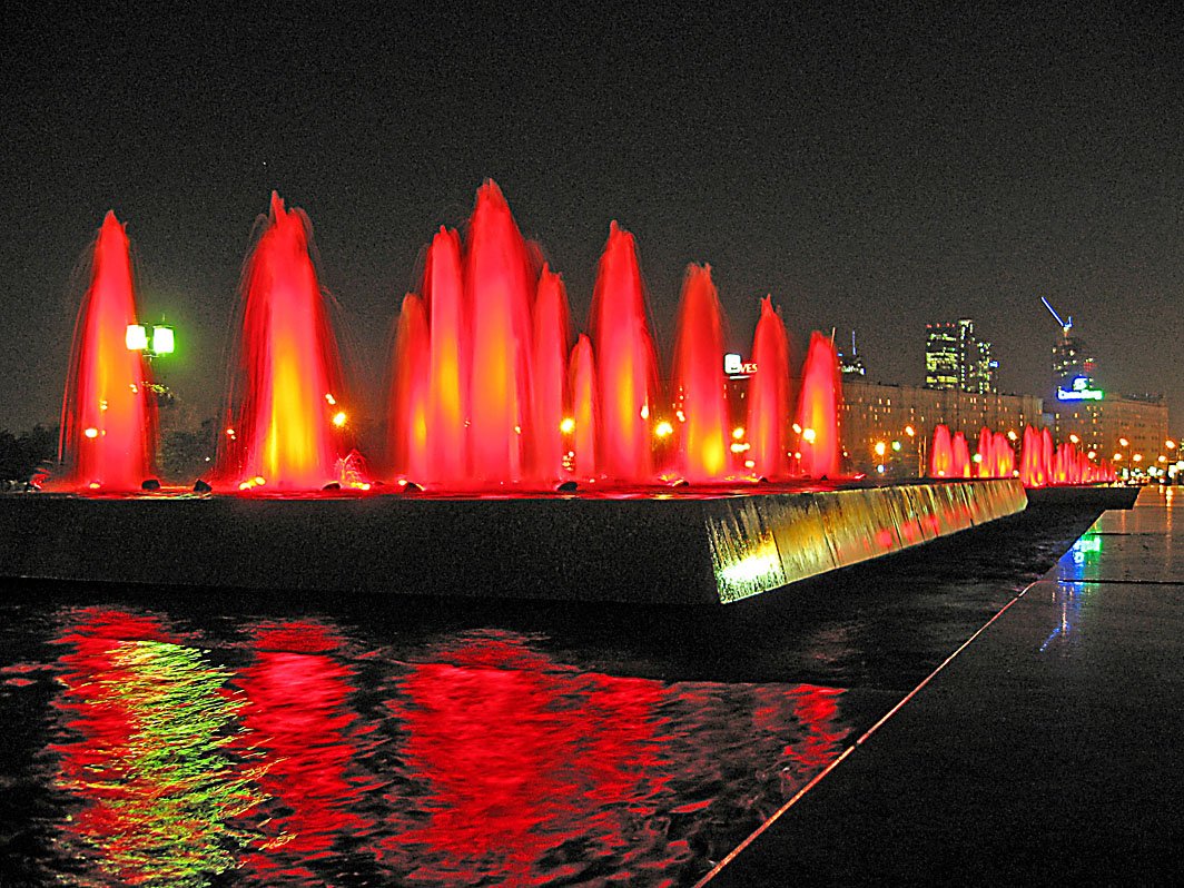 Парк Победы Москва фонтаны