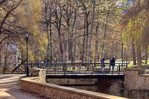 в курортном парке Кисловодска