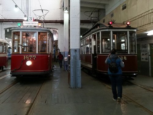 В музее городского транспорта