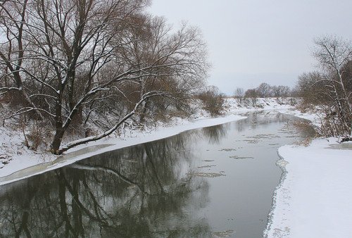 зима на реке Протве
