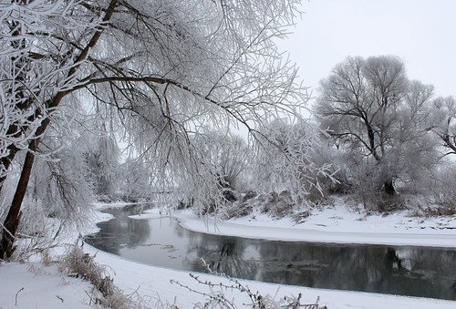 зима на реке Протве