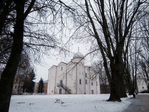 Церковь в древнем В Новгороде