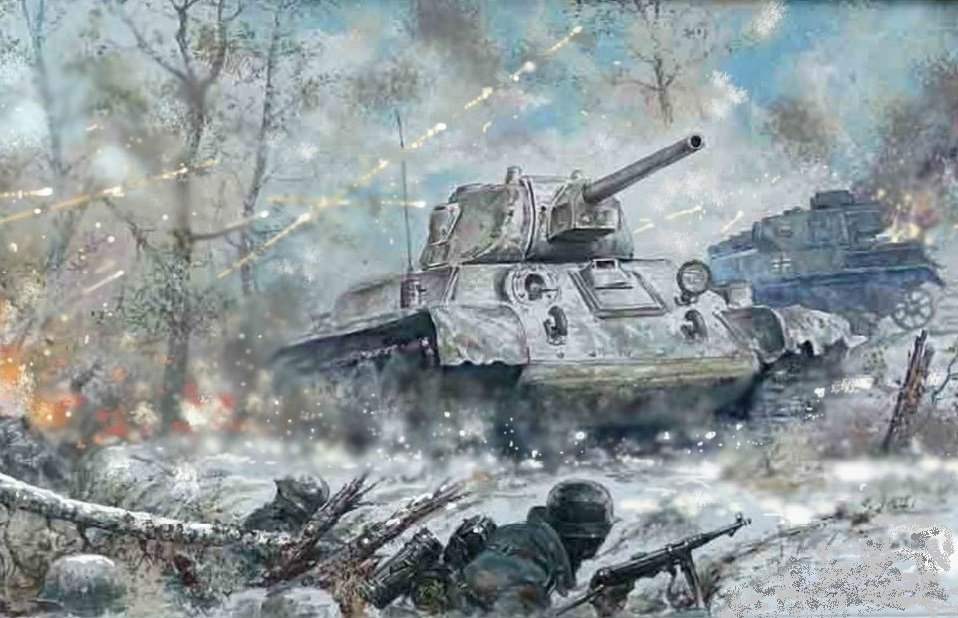 Танки нападение. Танк т 34 битва за Москву. Т-34 В битве под Москвой. Т 34 под Москвой 1941. Т34 бой диорама.