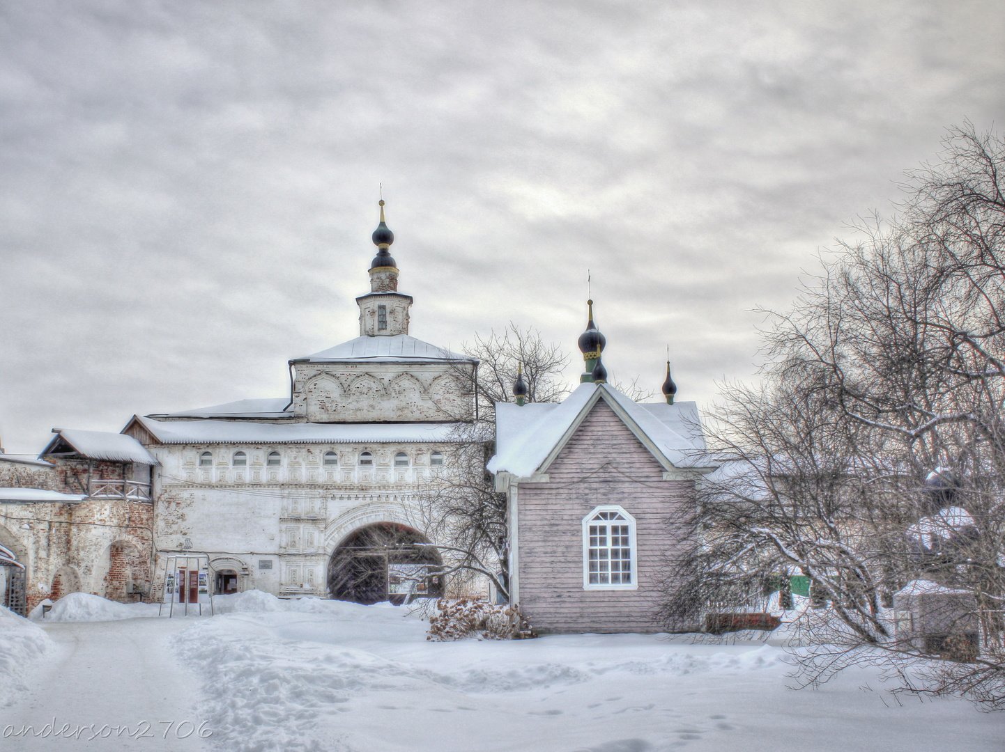 Переславль Залесский Никольский монастырь зимой