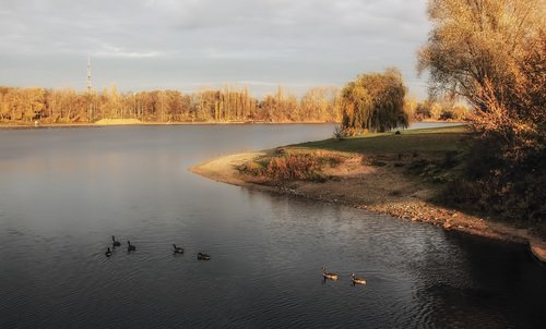 ]Озеро осенью